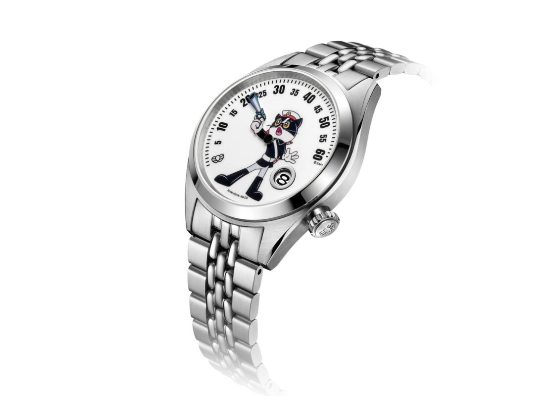 Laarvee Jump Hour Retrograde Watch Silver Precision Steel 2