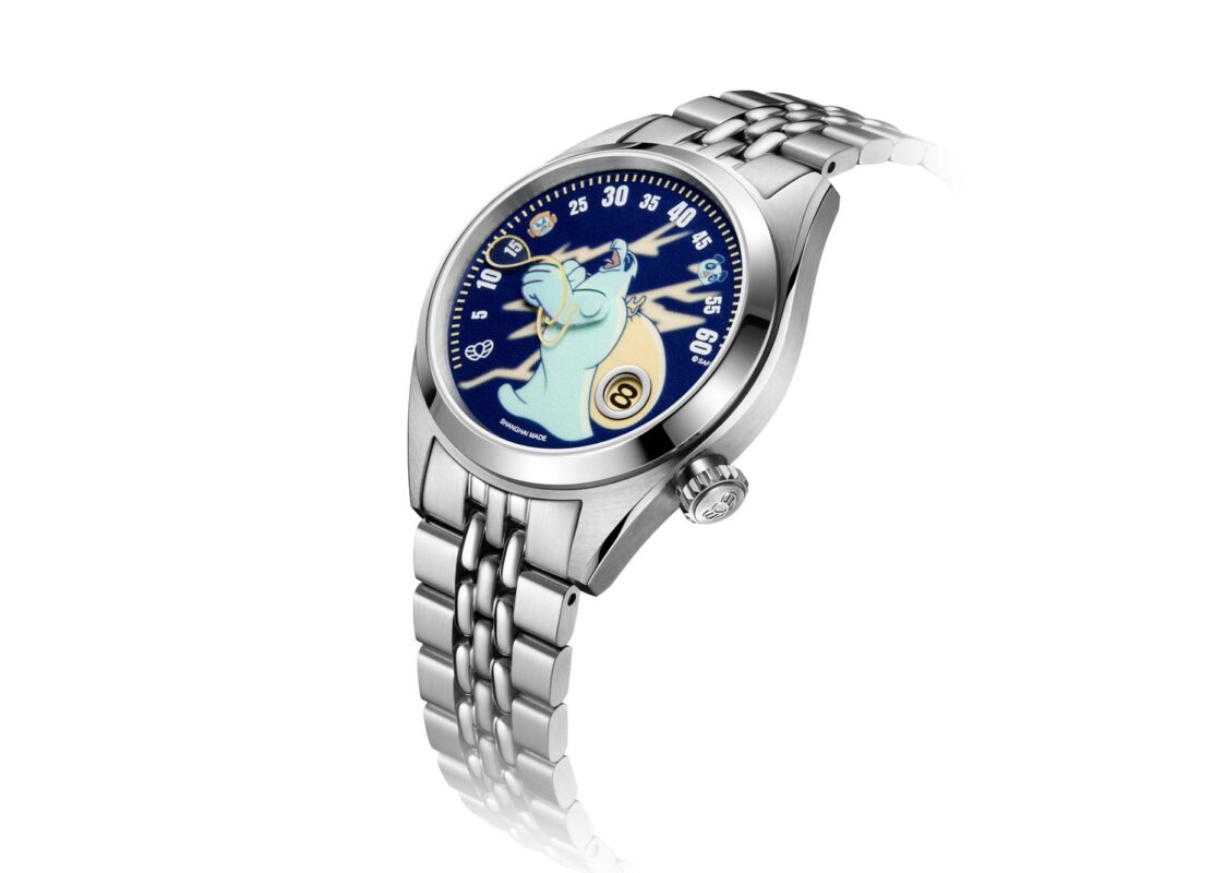 Laarvee MeEagle Silver Precision Steel Jump Hour Watch 2