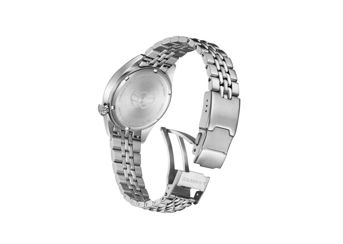 Laarvee MeEagle Silver Precision Steel Jump Hour Watch 5