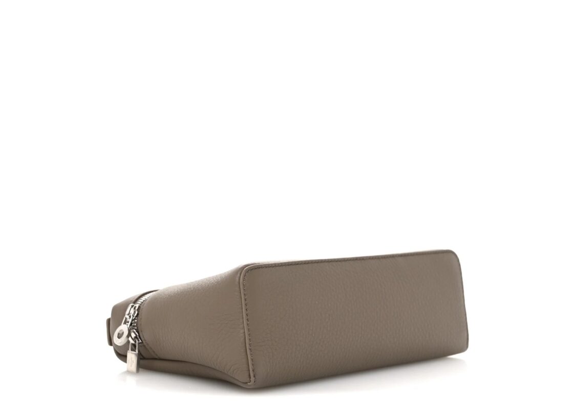 Loro Piana Grained Calfskin L19 Extra Pocket Pouch Warm Mastic 3