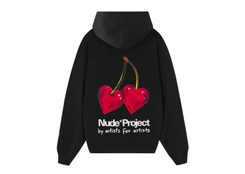 Nude Project Juicy Cherry Hoodie Black - - 1