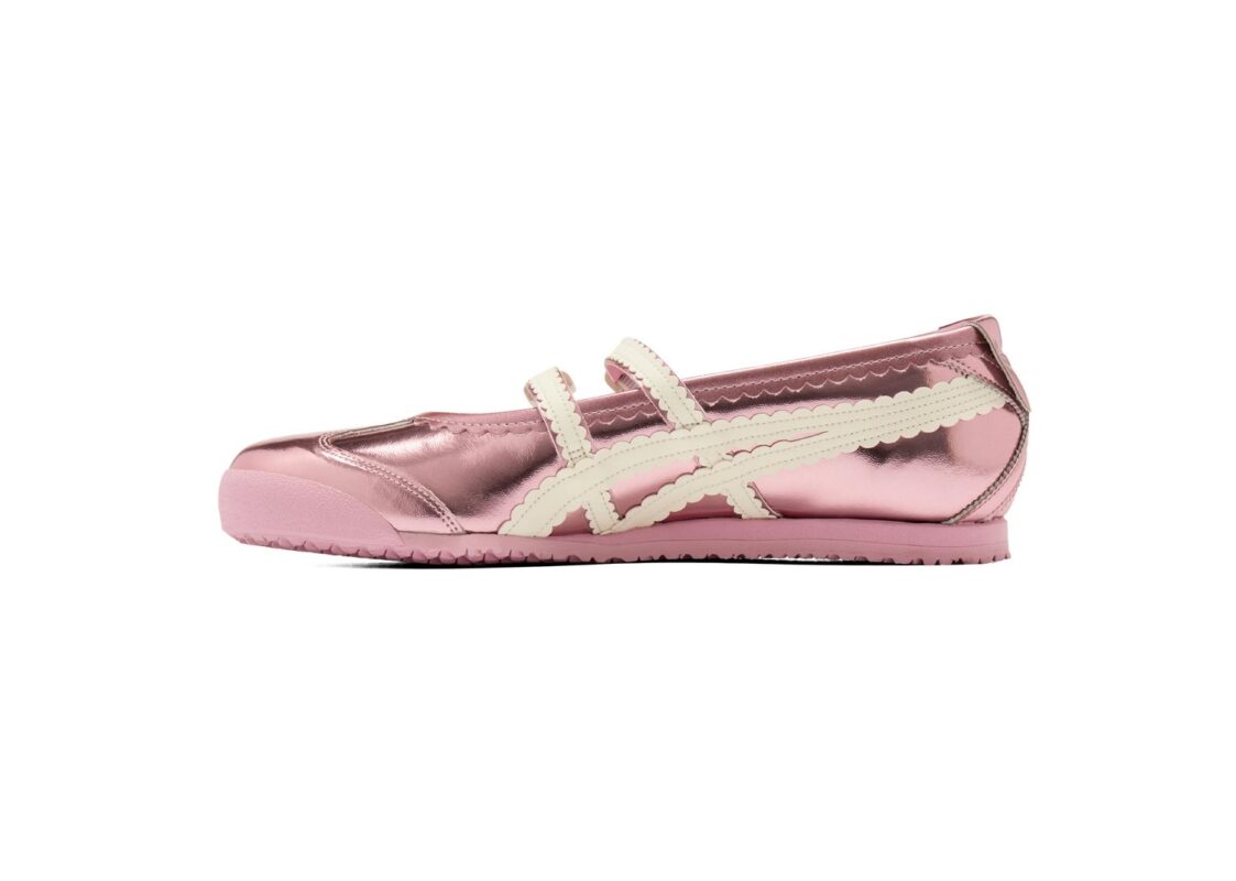 Onitsuka Tiger Mexico 66 TGRS Metallic Crystal Pink/Cream 2