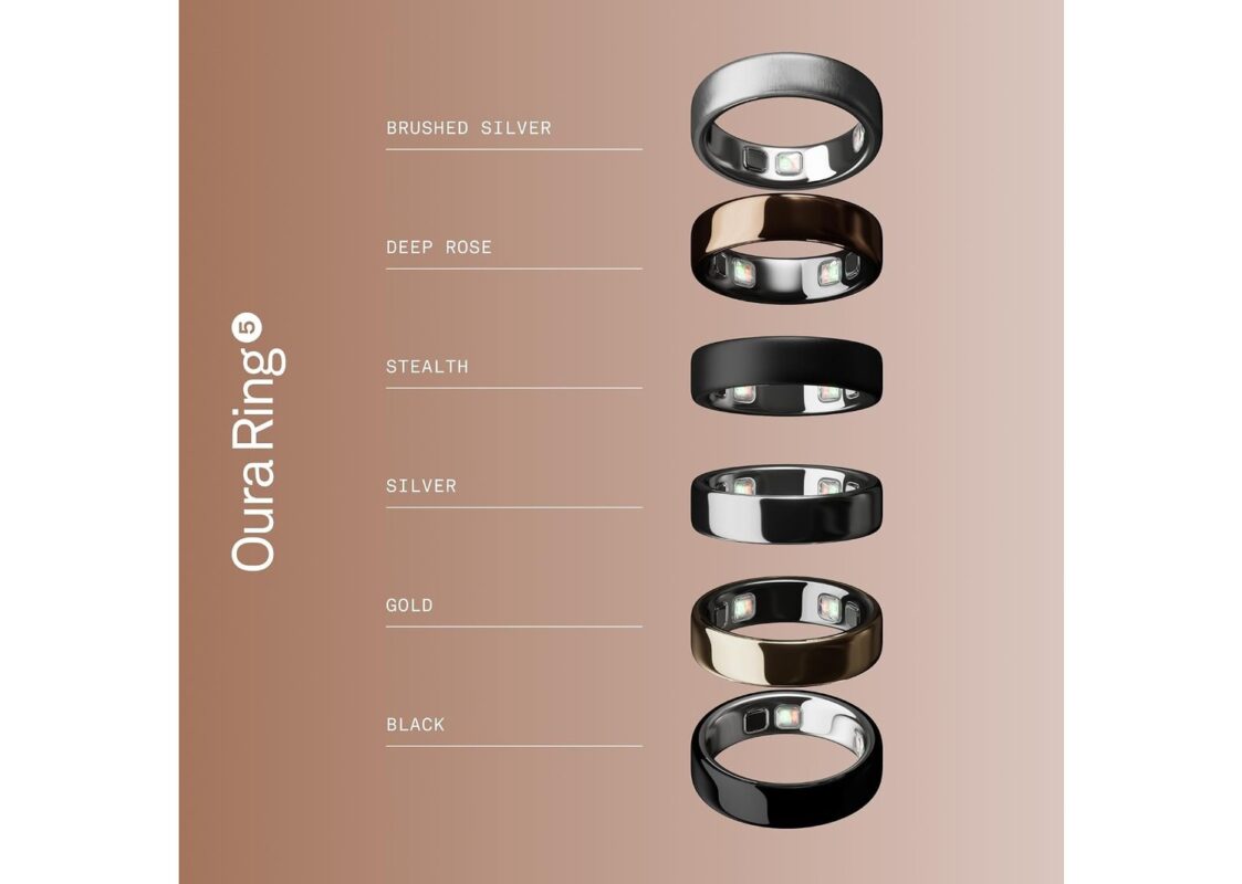 Oura Ring 5 Smart Ring – Deep Rose 8