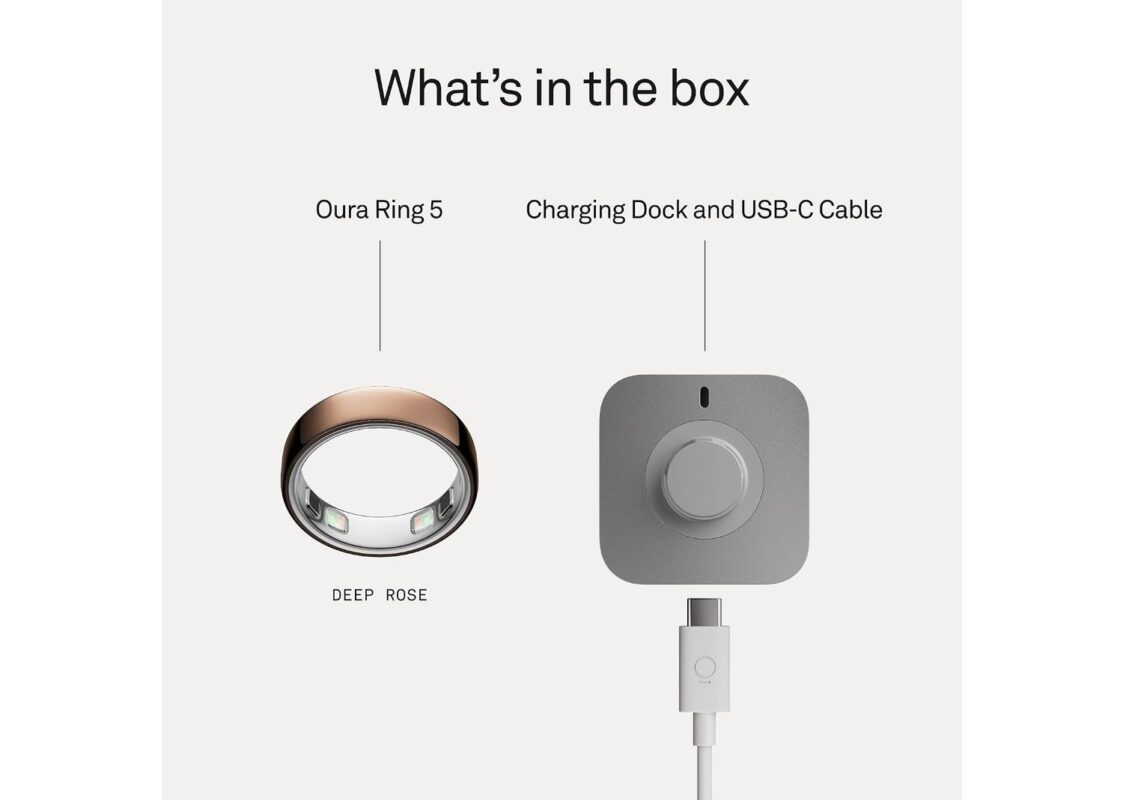 Oura Ring 5 Smart Ring – Deep Rose 9