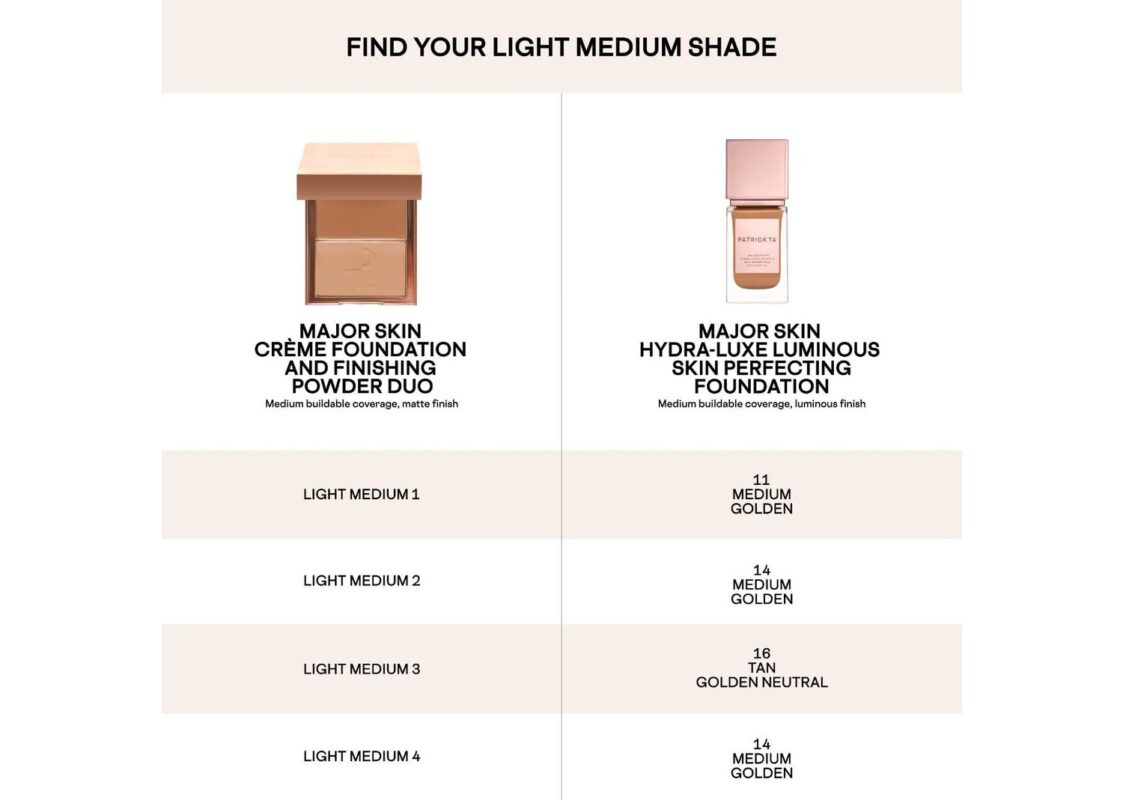 Patrick Ta Major Skin Hydra-Luxe Luminous Skin Perfecting Foundation 13 Olive 8