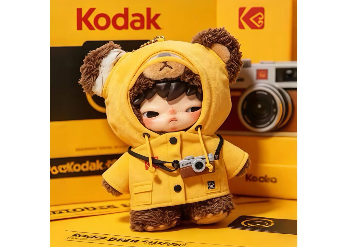 POP MART Hirono x Kodak Click Bear Plush Doll Pendant 3