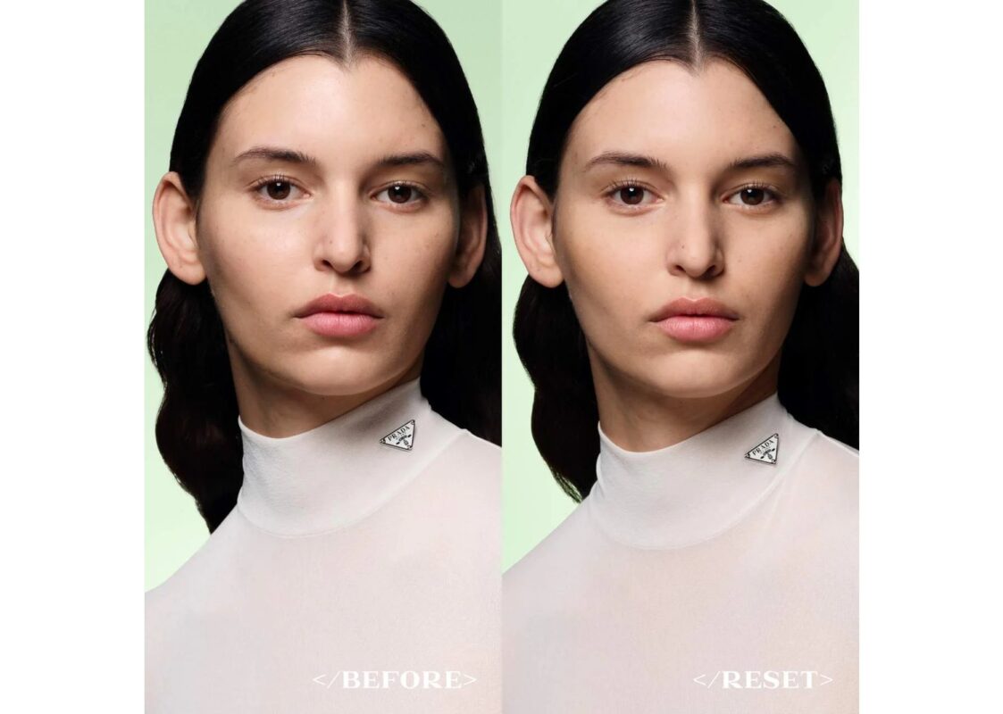 Prada Reset Rebalancing Refillable Setting Powder Universal Transparent 3