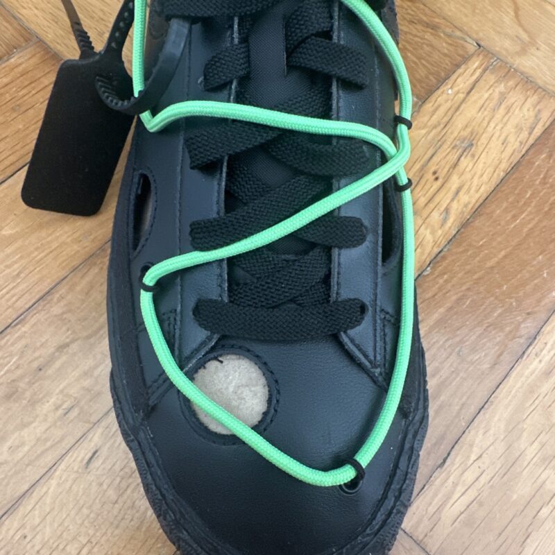 Blazer Low Off-White Black Electro Green 4