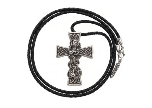 Chrome Hearts Celtic Cross Pendant Necklace Set Authentic