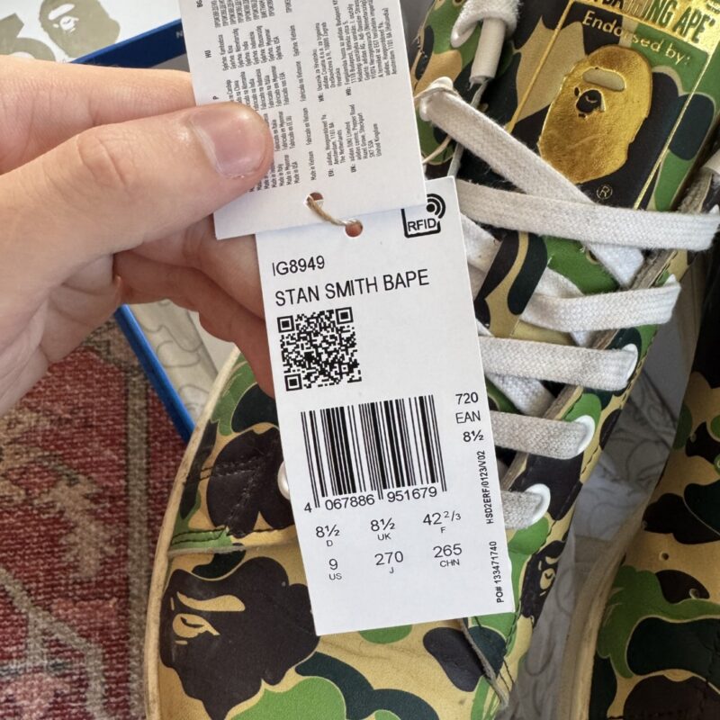 Bape x adidas stan smith 7
