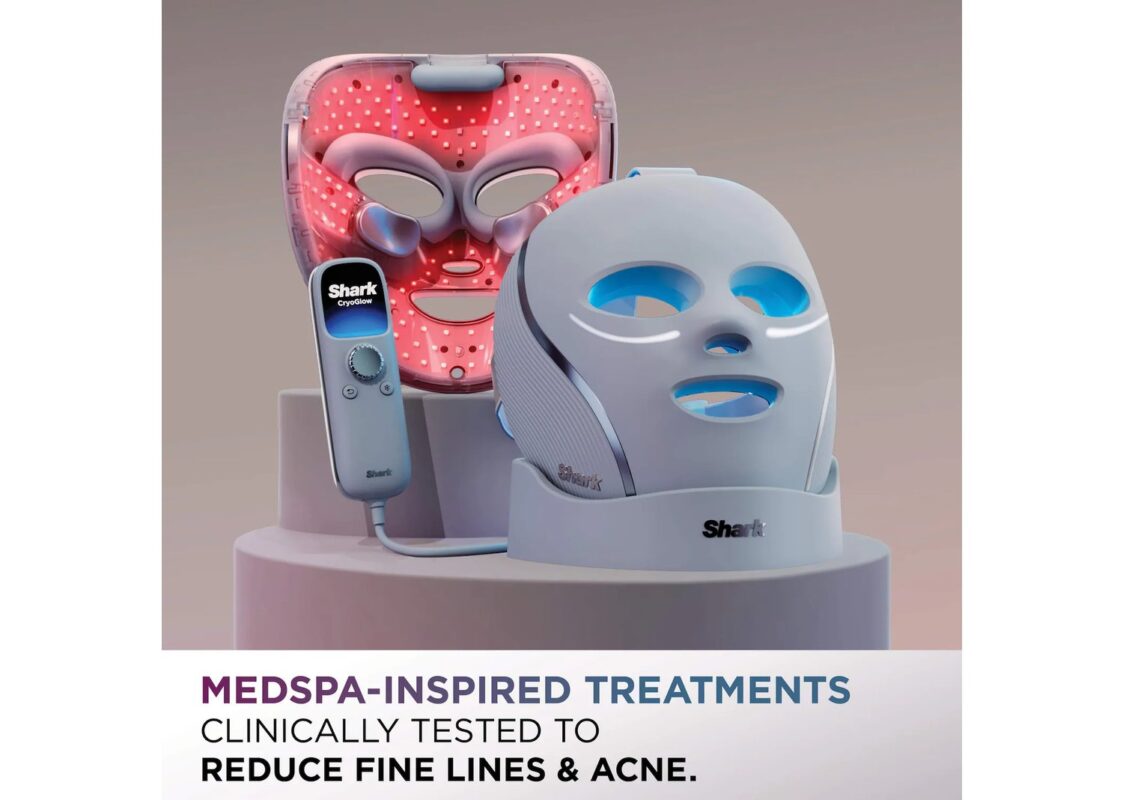 Shark Beauty CryoGlow Under-Eye Cooling LED Anti-Aging Mask Lilac 4