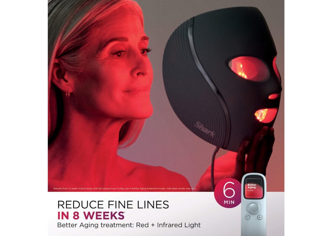 Shark Beauty CryoGlow Under-Eye Cooling LED Anti-Aging Mask Lilac 8