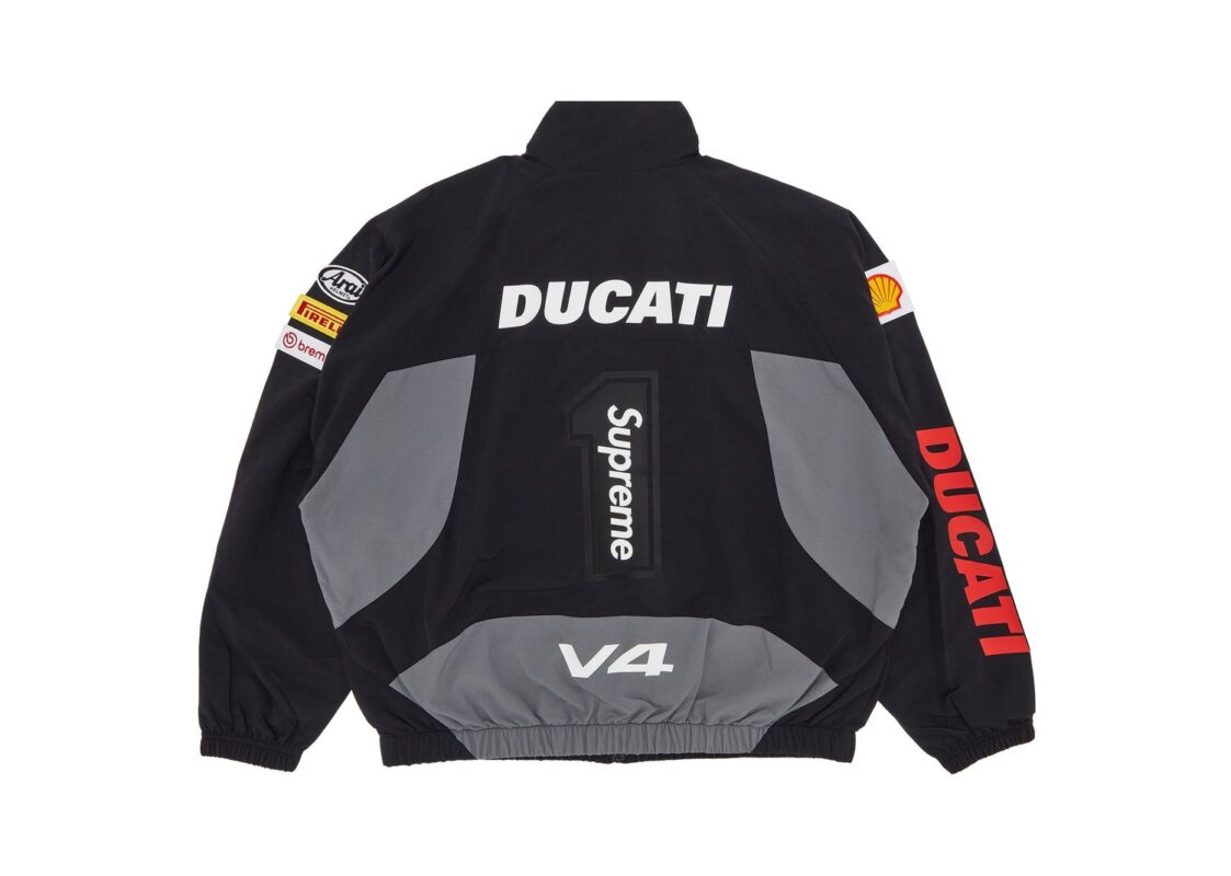Supreme Ducati Track Jacket Black 2