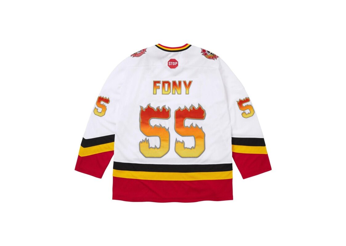 Supreme FDNY Hockey Jersey White 2