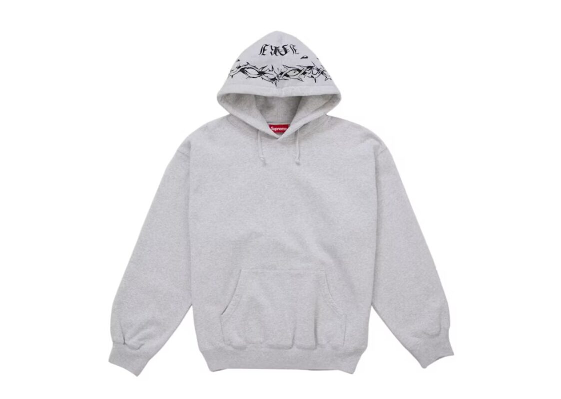 Supreme Forever Hooded Sweatshirt Heather Grey