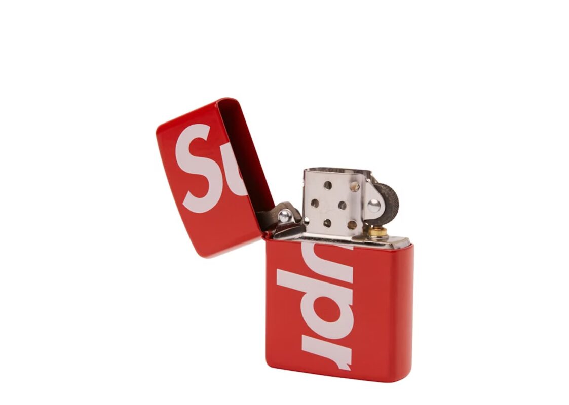 Supreme Logo Zippo Red