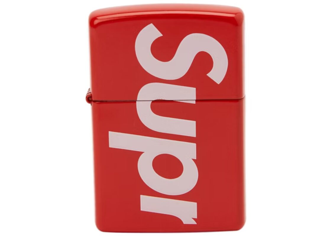 Supreme Logo Zippo Red 2