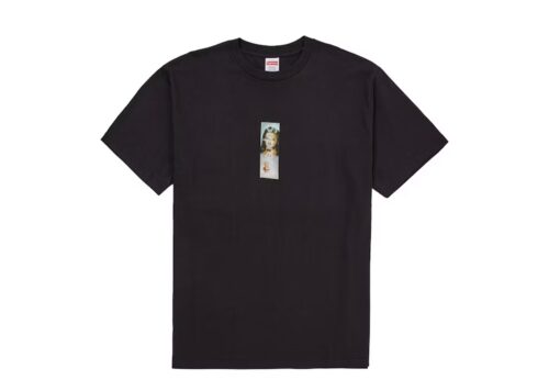 Supreme Prayer Card Box Logo Tee Black - Black - 1