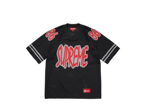 Supreme Reflective Football Jersey Black - Black - 1
