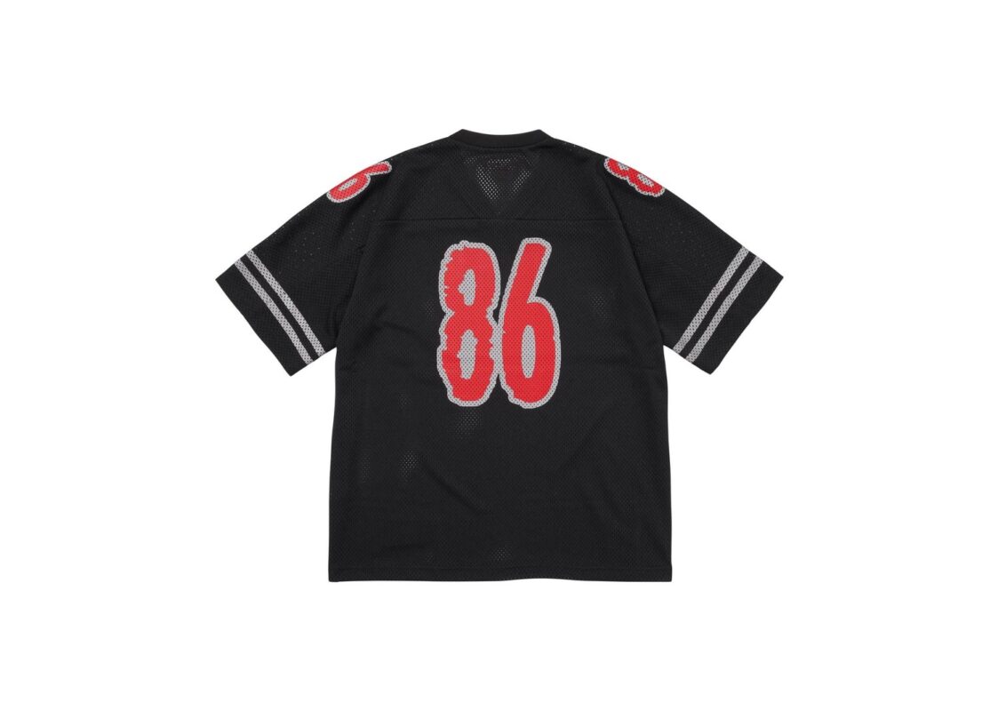 Supreme Reflective Football Jersey Black 2