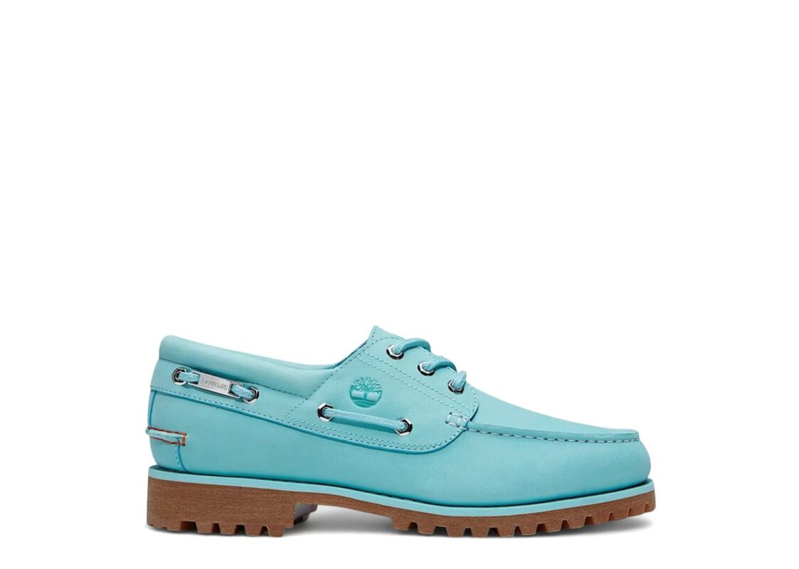 Timberland 3-Eye Classic Lug Boat Shoe Jacquemus Aqua Nubuck