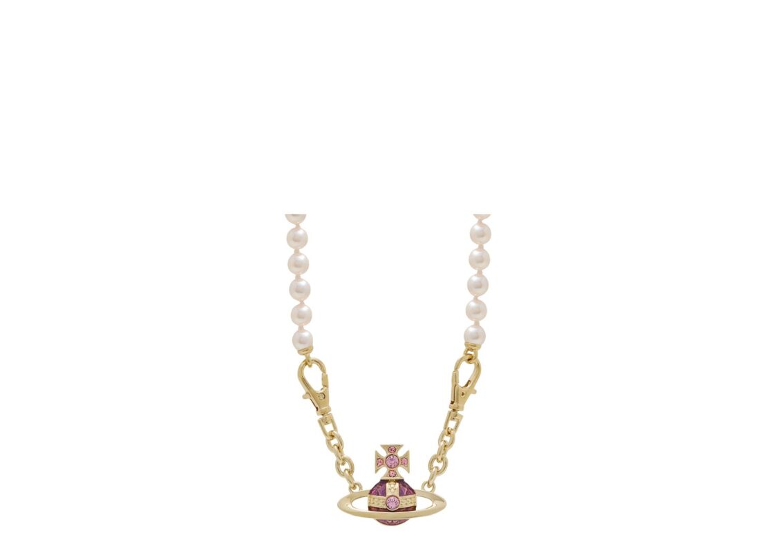 Vivienne Westwood Aïda Bas Relief Necklace Gold/Rose