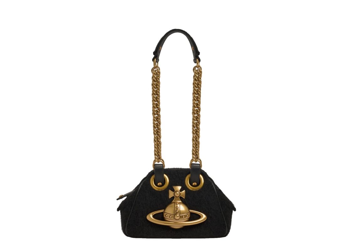 Vivienne Westwood Archive Orb Chain Handbag Black