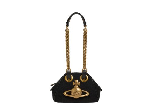 Vivienne Westwood Archive Orb Chain Handbag Black - BLACK - 1