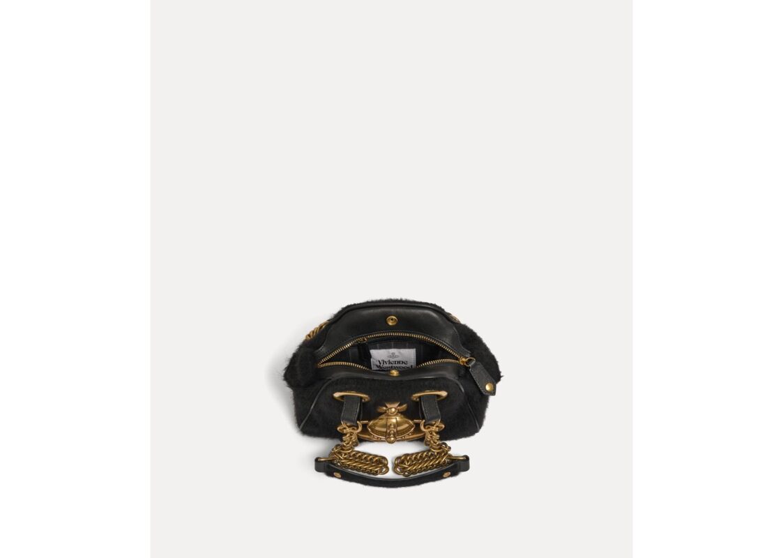Vivienne Westwood Archive Orb Chain Handbag Black 5