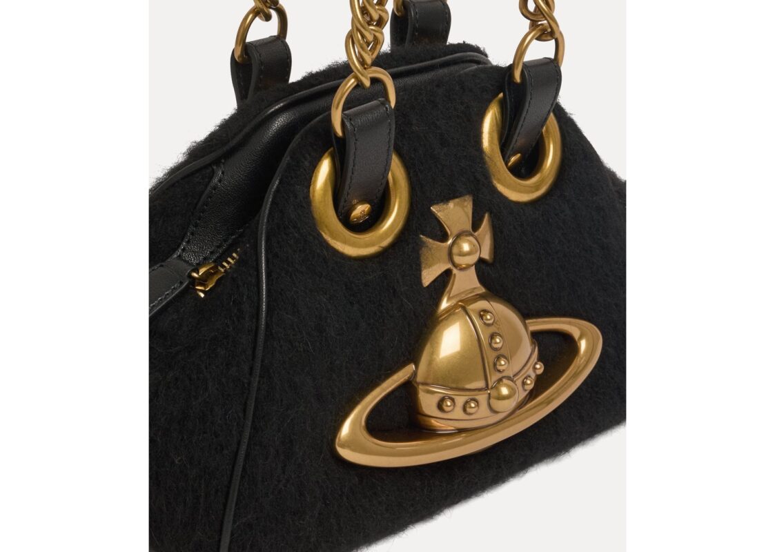 Vivienne Westwood Archive Orb Chain Handbag Black 6