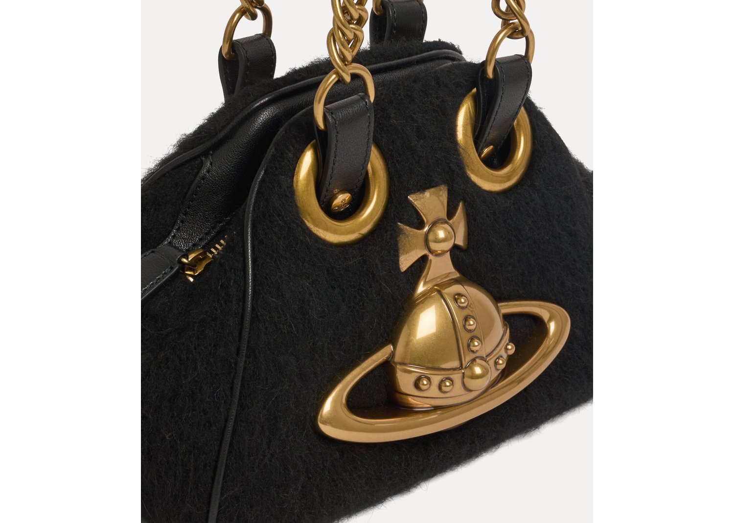 Vivienne Westwood Archive Orb Chain Handbag Black | 8053195651610