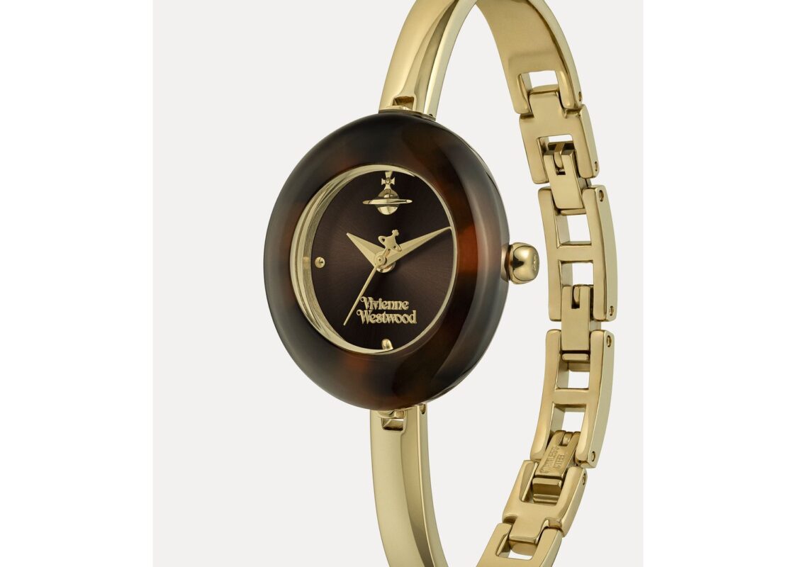 Vivienne Westwood Audley Watch Tortoise Gold 4