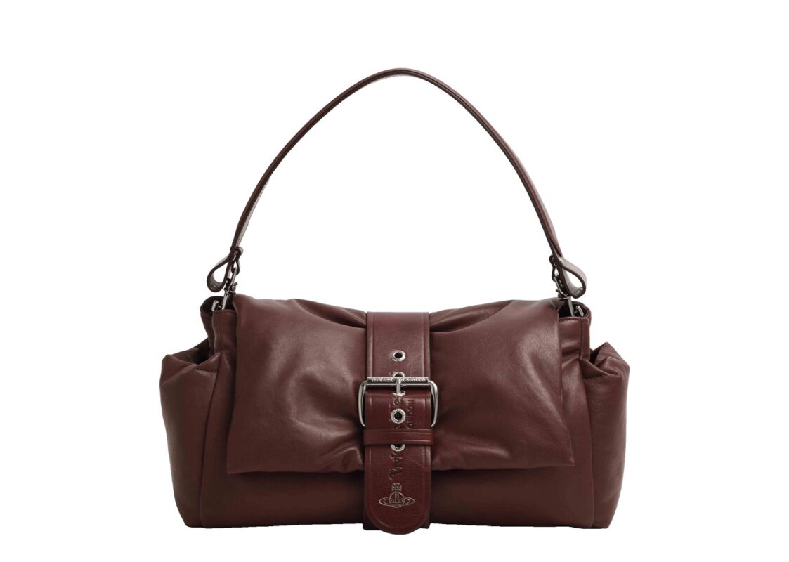 Vivienne Westwood Hazel XL Treasure Handbag Black/Dark Silver
