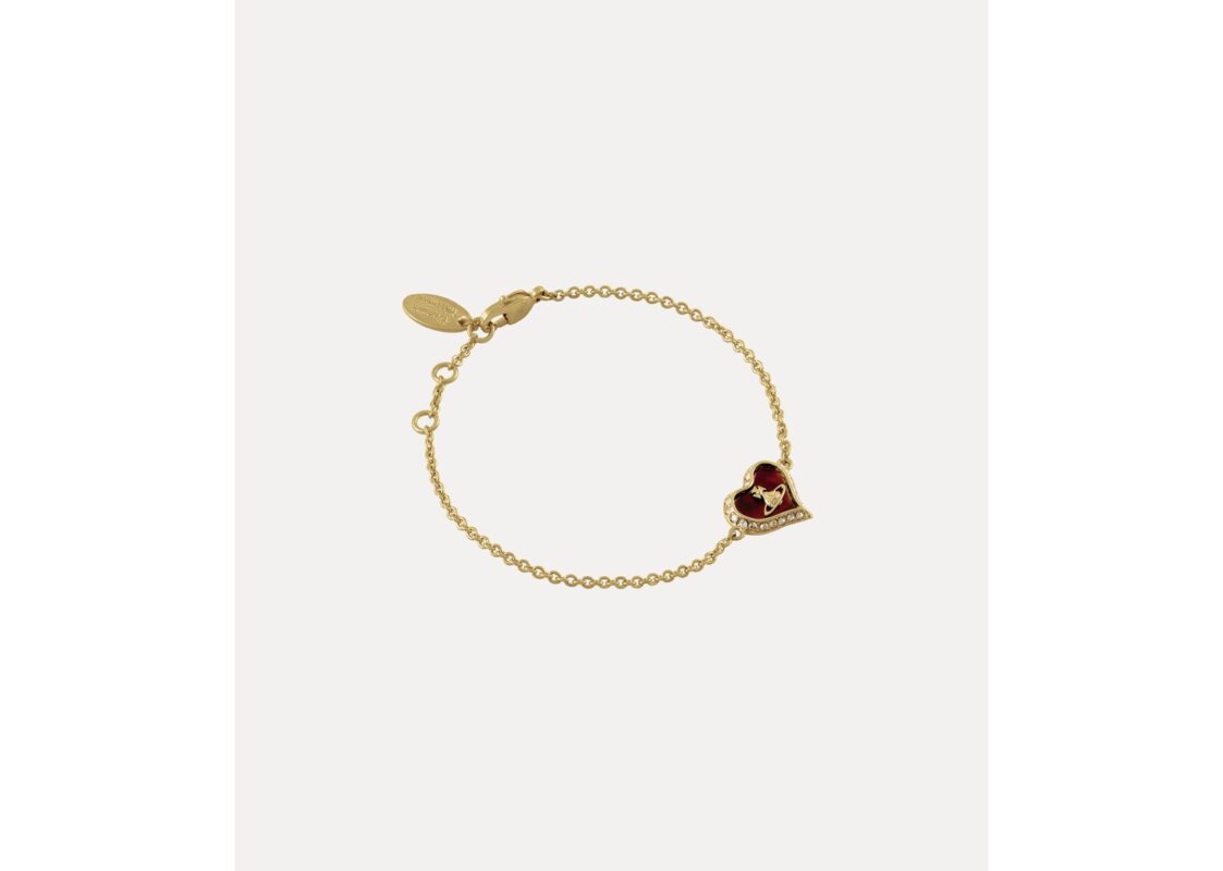 Vivienne Westwood Petra Bracelet Gold Copper Red MOP Honey Crystal 2