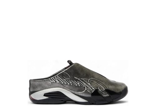Air Jordan 14 Retro Mule Mowalola Burnt Red - Black/Metallic Silver-Burnt Red - 1