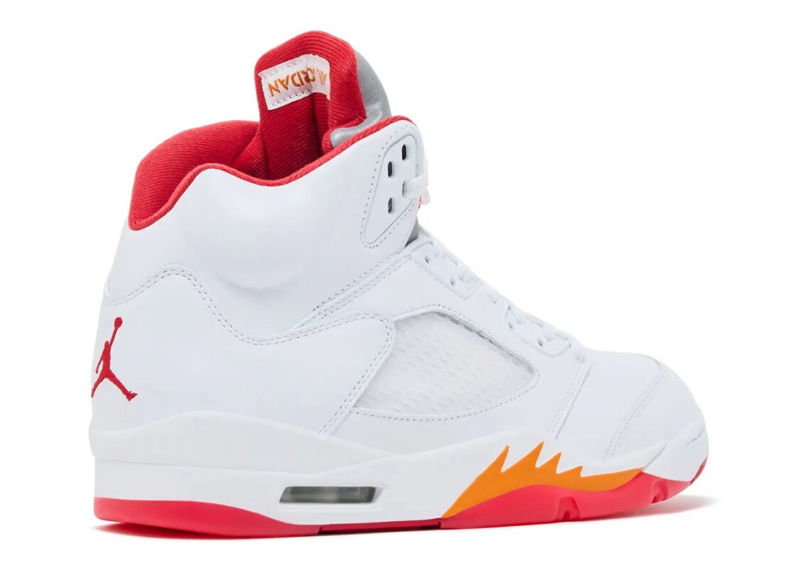Air Jordan Wmns 5 Retro OG Sunset 2026 White/Sunset/Fire Red/Black 3