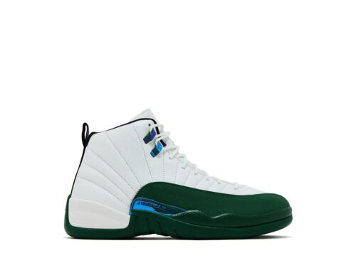 Jordan 12 Retro Bucks - Summit White/Gorge Green/Black/Fierce Purple - 1