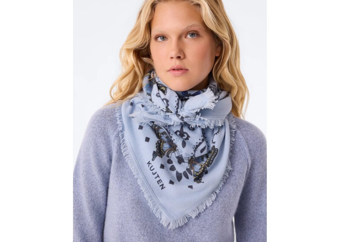 Kujten Large Bandana Hachiko Butterfly Celestial 2