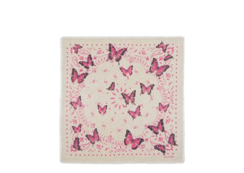 Kujten Large Bandana Hachiko Butterfly Oat White - oat white - 1