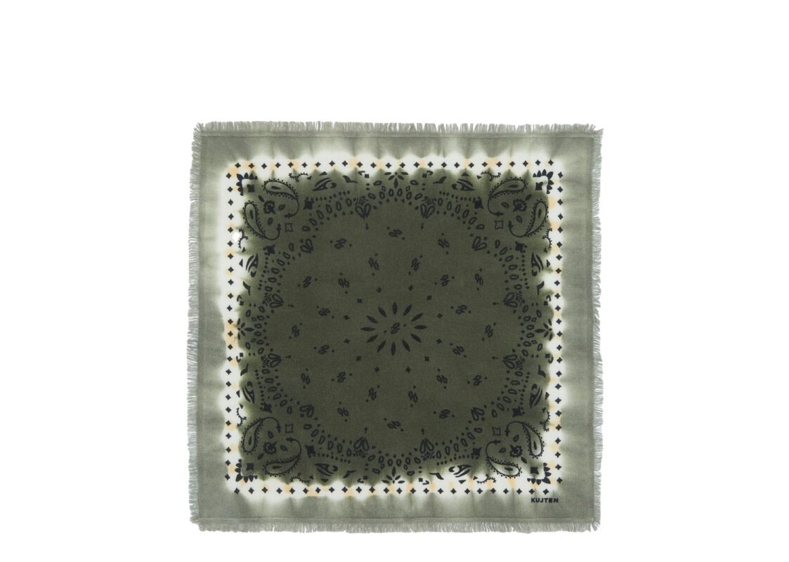 Kujten Small Bandana Hachi Abba Dark Khaki