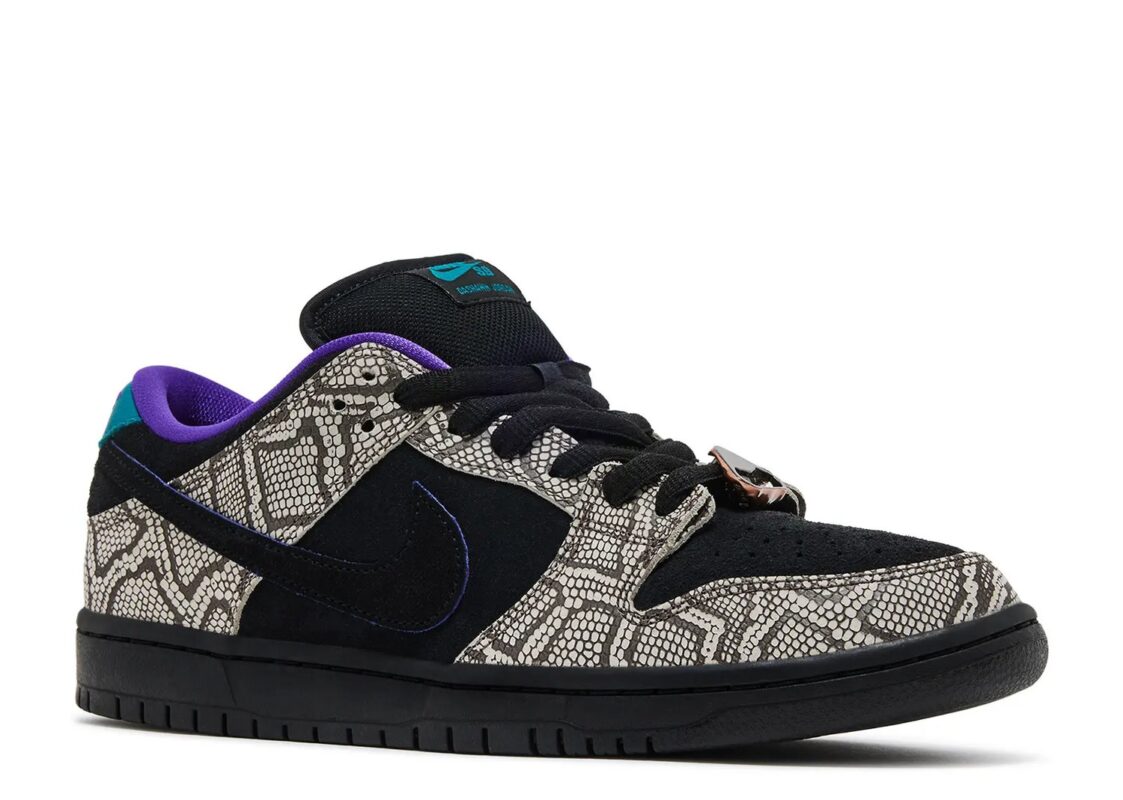 Nike Dashawn Jordan x Dunk Low SB Copperhead String Black Bright Spruce Fierce Purple Dark Russet 2
