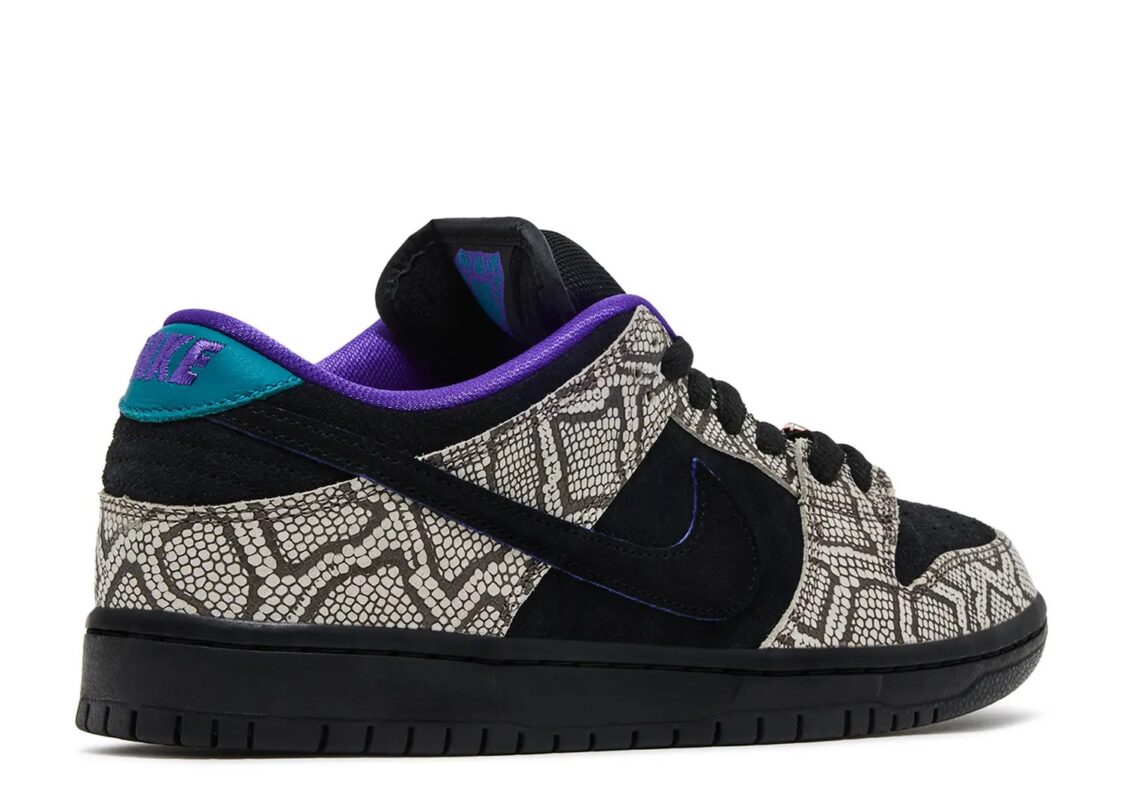Nike Dashawn Jordan x Dunk Low SB Copperhead String Black Bright Spruce Fierce Purple Dark Russet 3