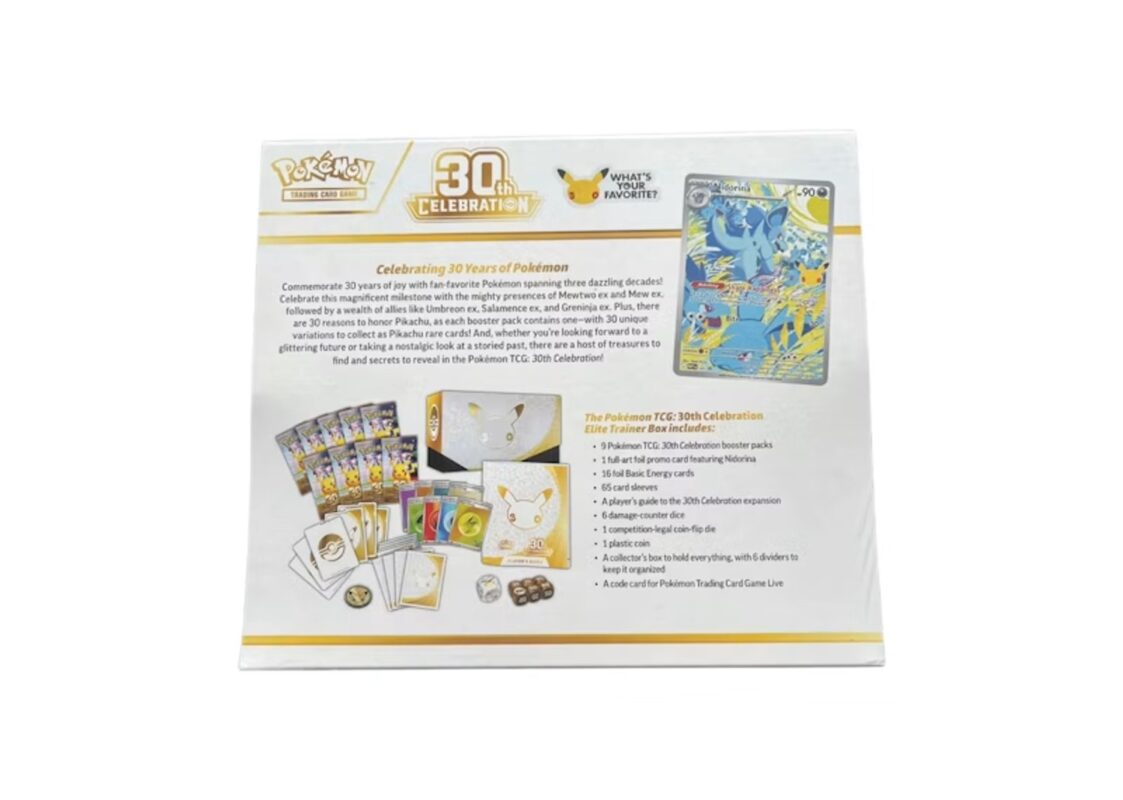 Pokemon Mega Evolution 30th Celebration Elite Trainer Box 3