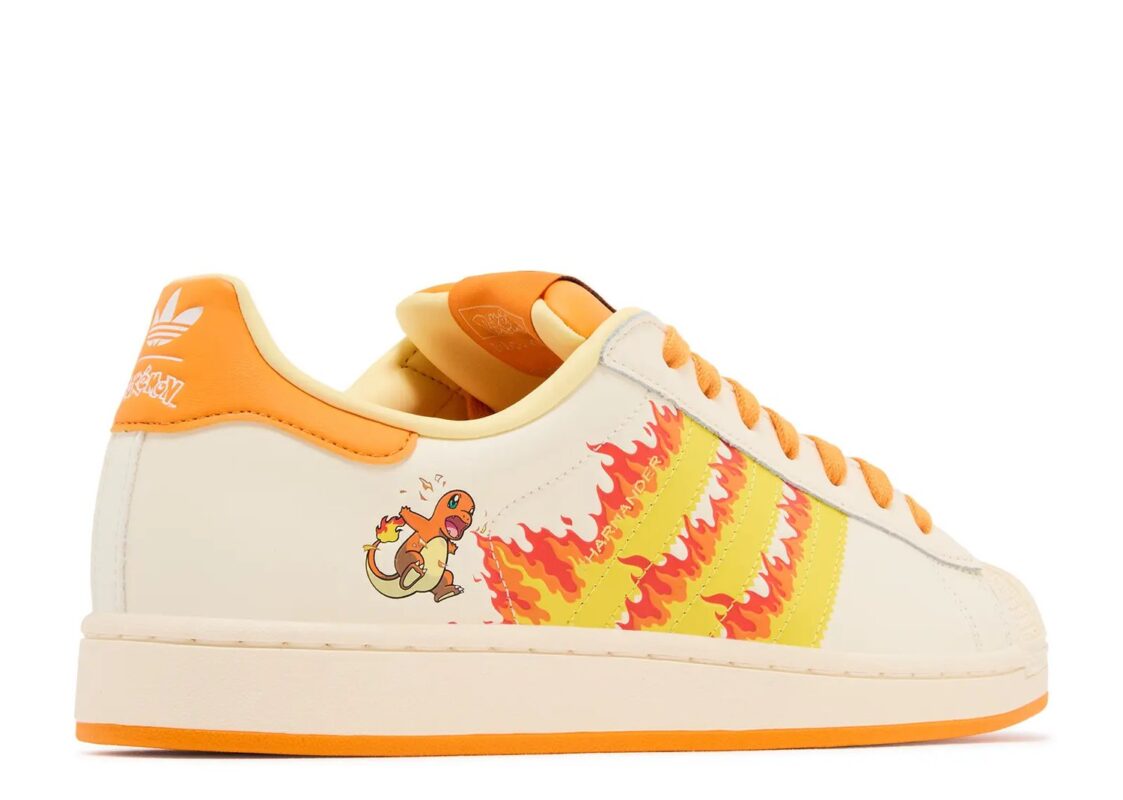 Pokémon x adidas Superstar ‘Charmander’ 3
