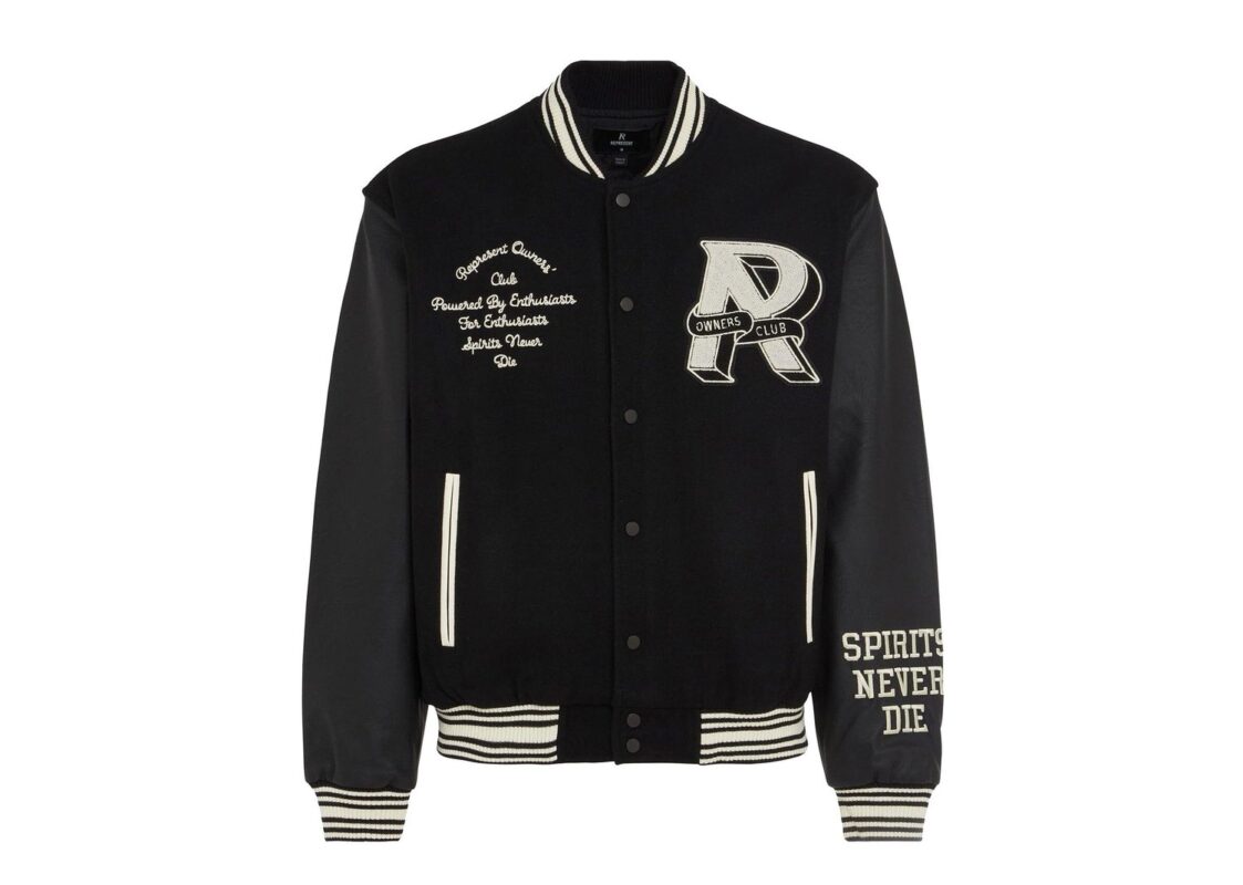 Represent Clo Owners Club Varsity Jacket ‘Black’