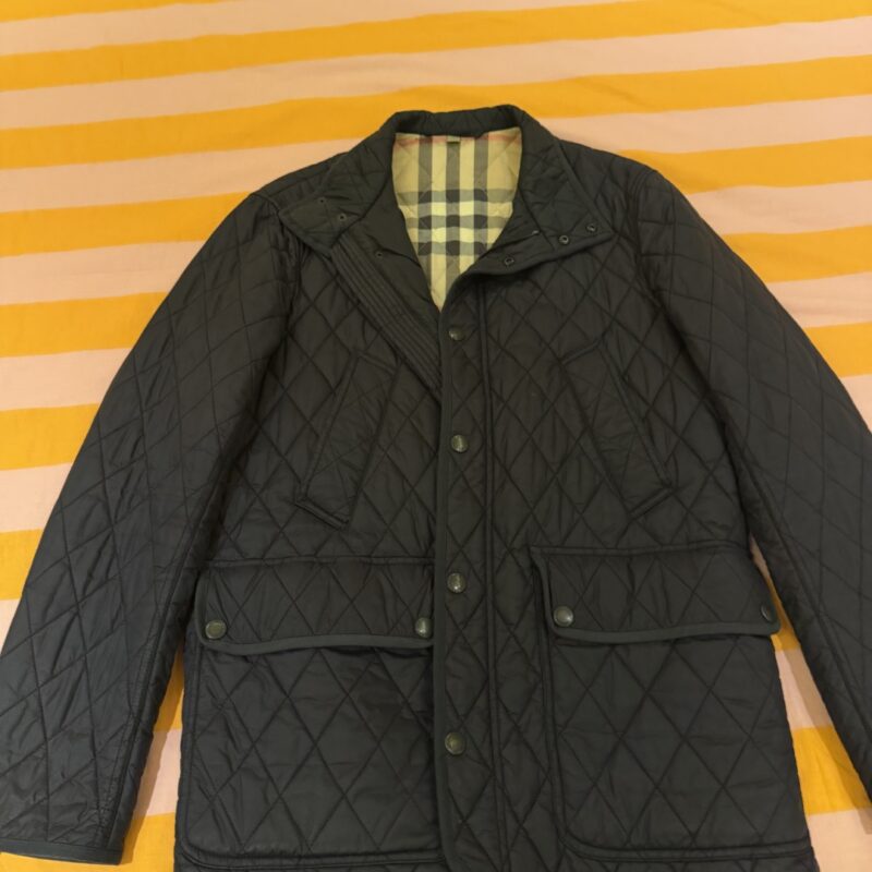 Burberry Nylon Barn Siyah Erkek Mont 2