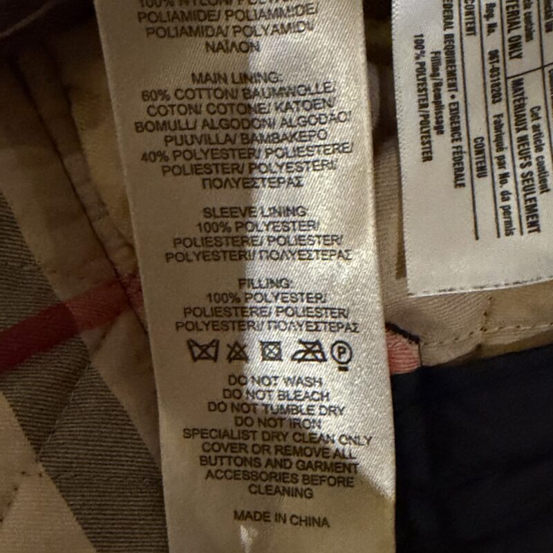 Burberry Nylon Barn Siyah Erkek Mont 5