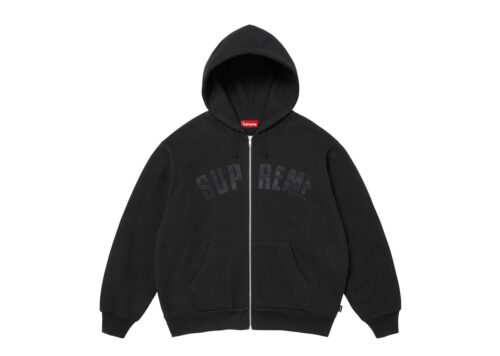Supreme Arc Thermal Lined Zip Up Hooded Sweatshirt 'Black' - Black - 1