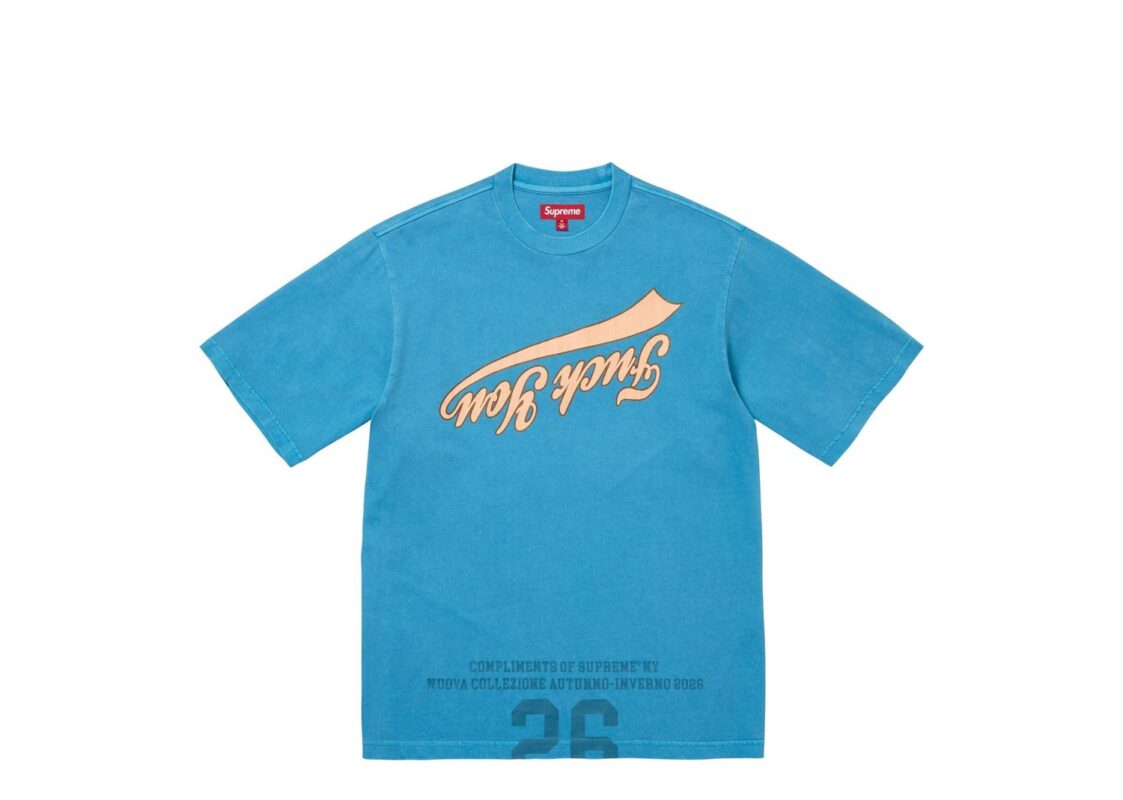 Supreme Cracked Flipped S/S Top Blue