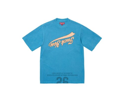 Supreme Cracked Flipped S/S Top Blue - Blue - 1